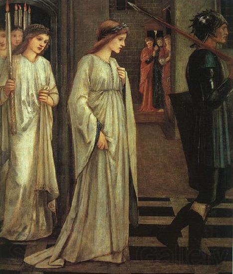 Sir Edward Burne-Jones The Princess Sabra Led to the Dragon Painting Date France oil painting art